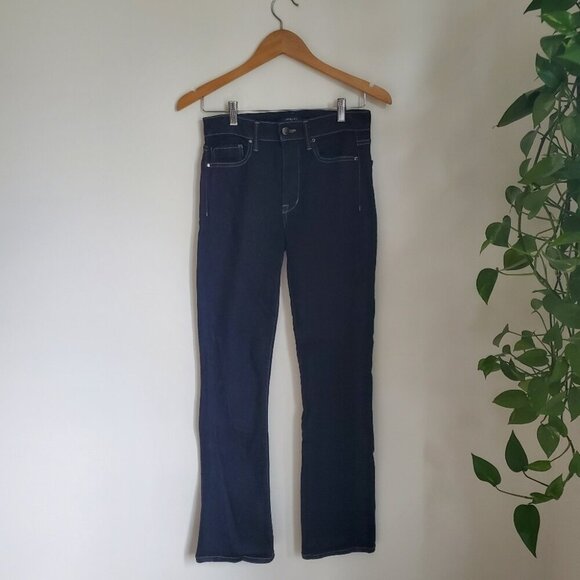 FIDELITY | Dark Indigo Blue Lily High Boot Cut Denim Jeans (26) - Picture 1 of 9